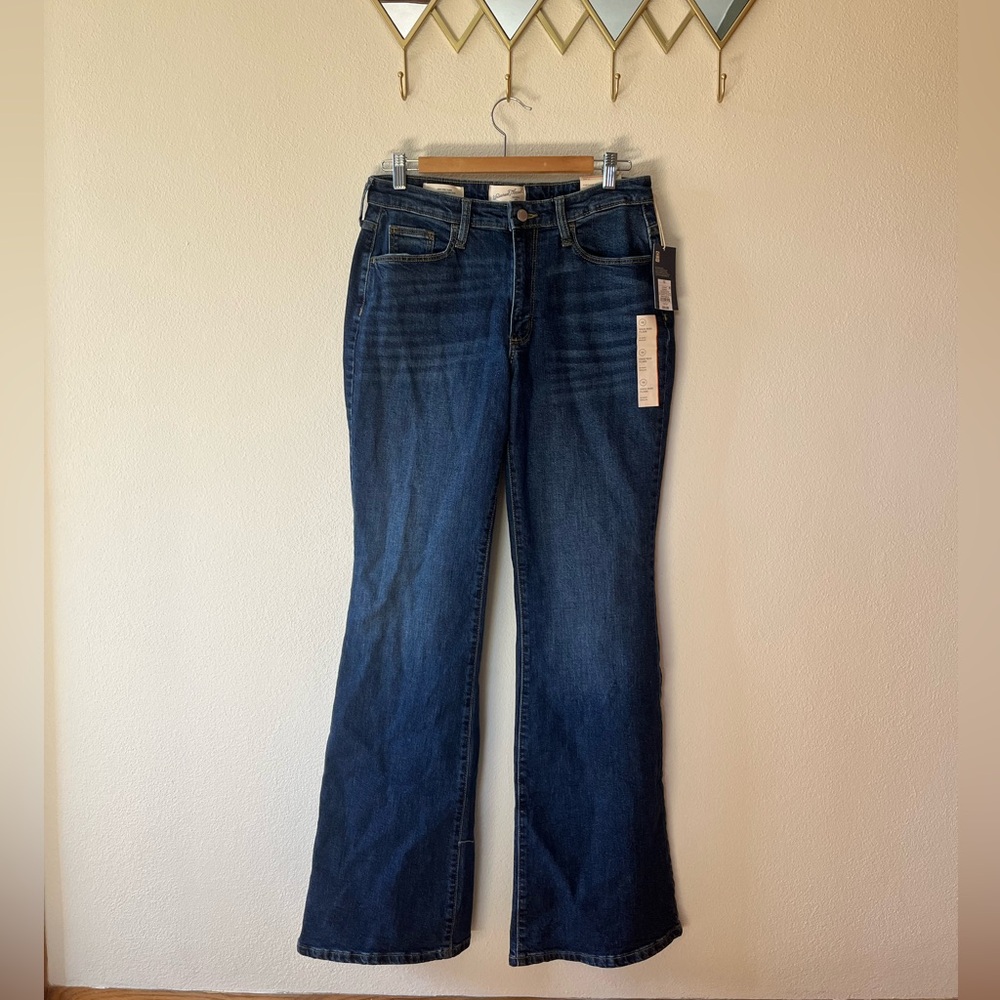 Size 10, high-rise flair jeans